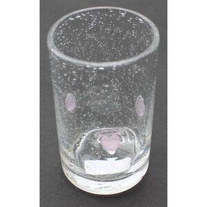 Bubble Glass Girly Pink Heart Valentine Love Tall Tumbler Beverage Glass Cup